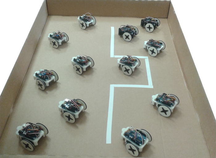 <b><i>Figure 1</i></b>. Educational robots used in university to teach real-time programming.